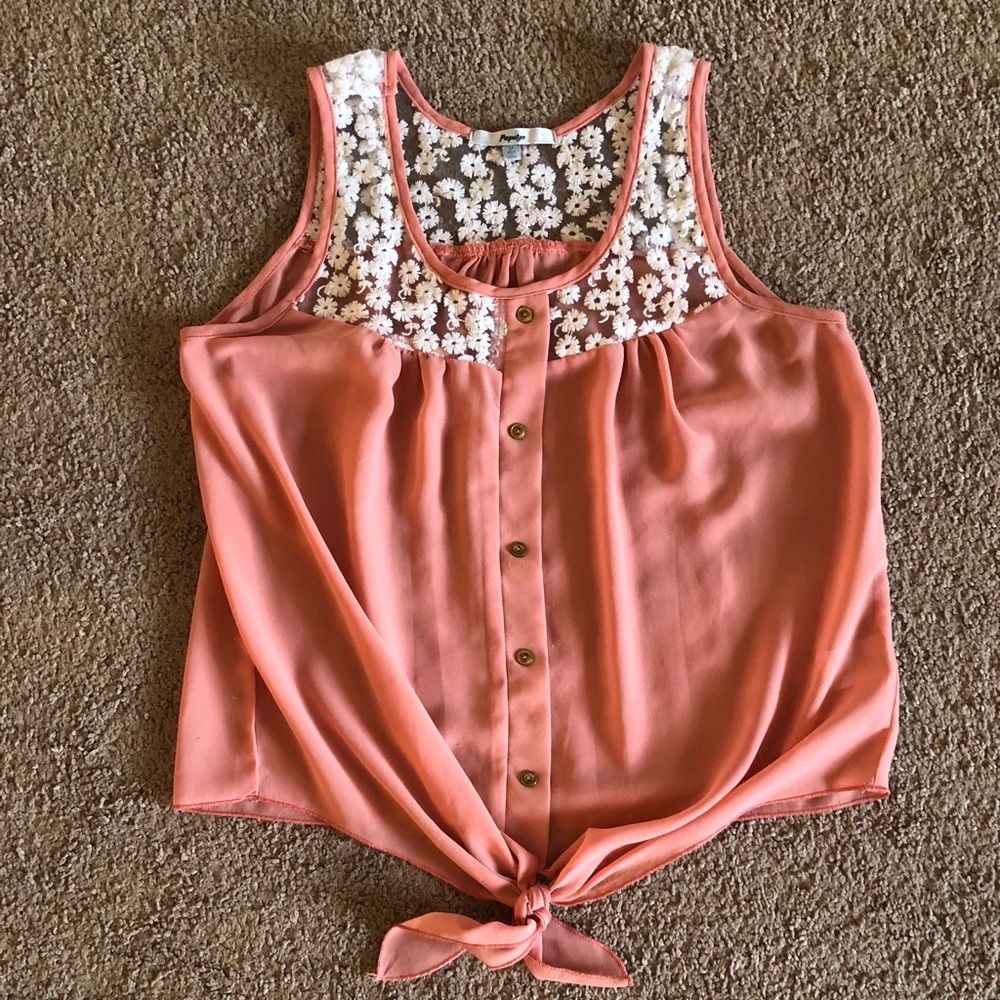 Papaya Lace Top Tank